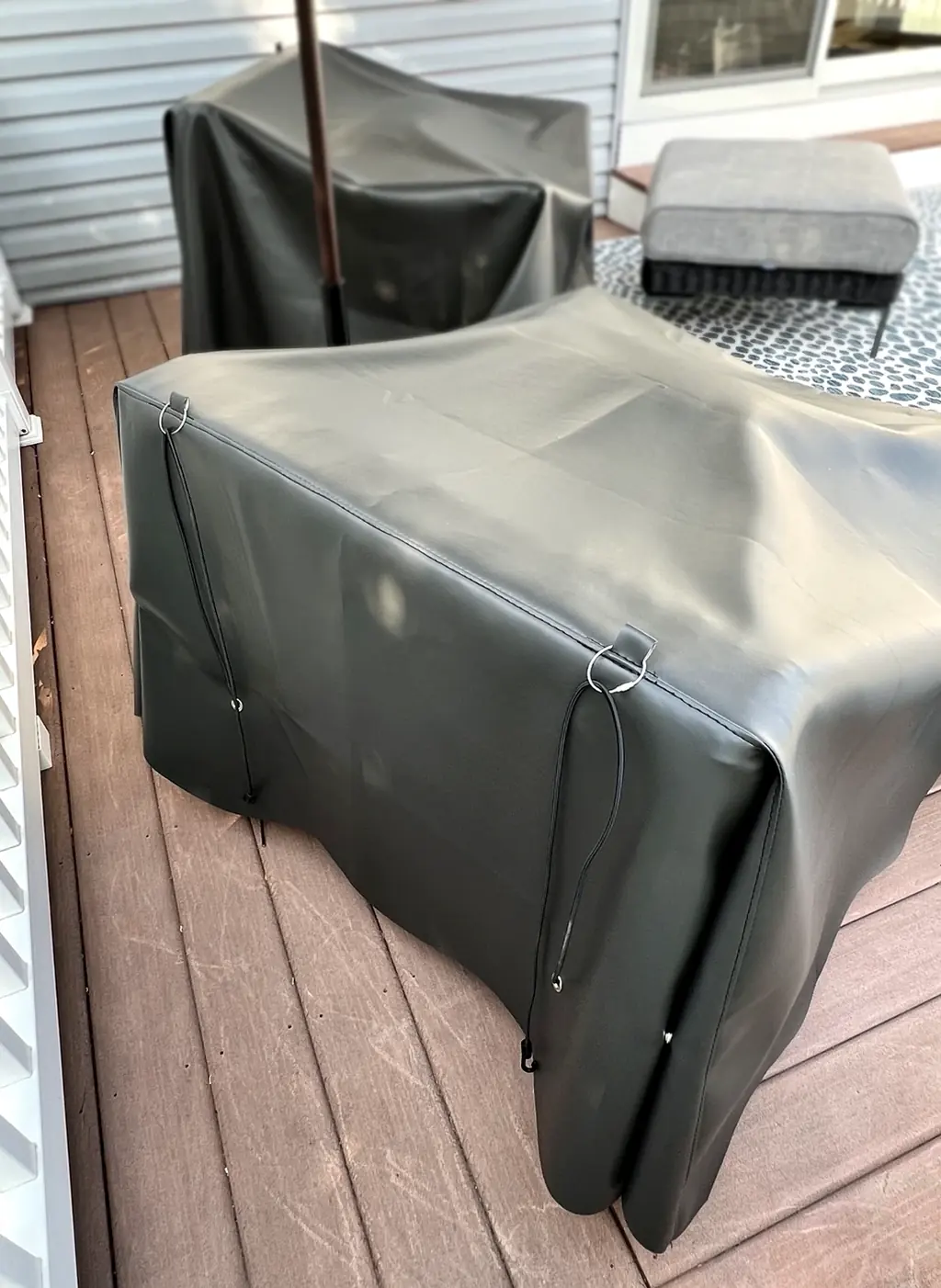 Patio Cover with Storage Straps